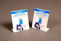 Shelf Talker; Styrene; Digitally Printed; Heat Bent