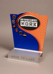 Counter Display; Expanded PVC; Fabricated Metal Base; Silk Screened & Digitally Printed; CNC Routed; Assembled & Bonded